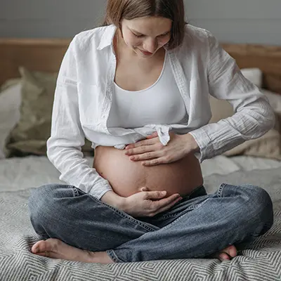Schwangerschaftsfotografie indoor