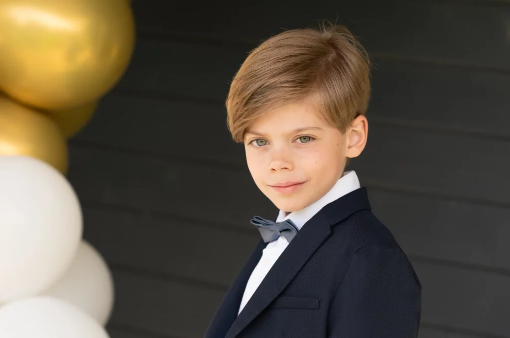 Portraits eines Jungen in der Kinderfotografie München