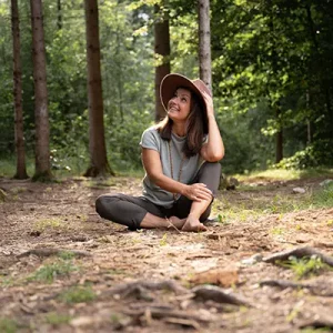 Vertrauensvolle Atmosphäre im Wald Portrait Shooting