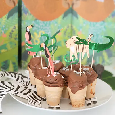 Leckere Speisen im Geburtstag Fotoshooting