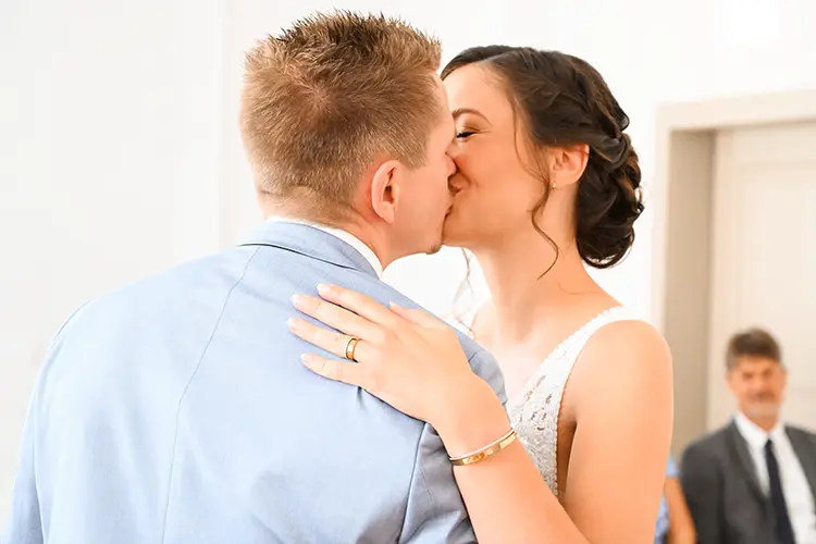Hochzeitsfotograf München mitten in der Trauung