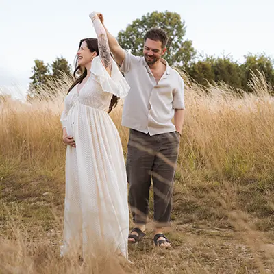 Dance in pregnancy photography Munich outdoor