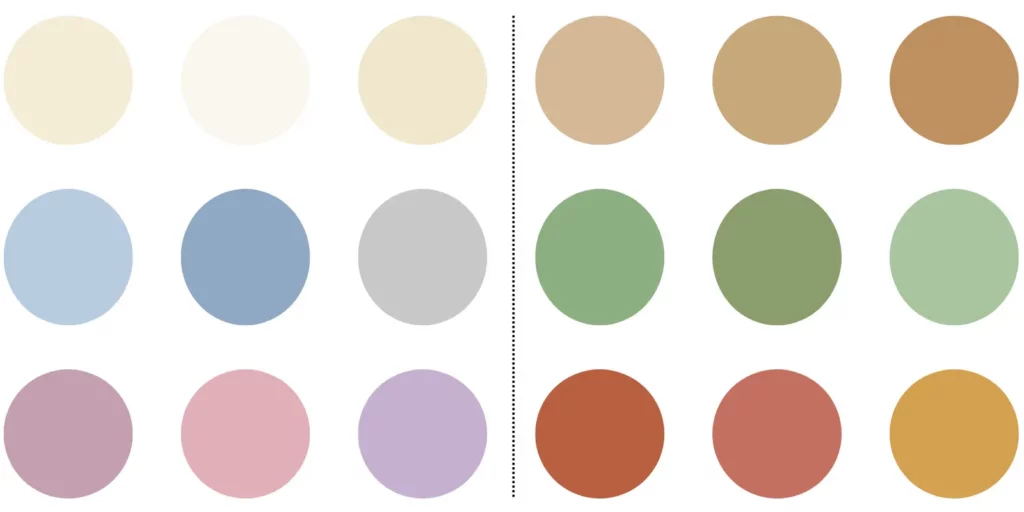 Family shoot Outfit color table 1 Family shoot Outfit color table 1