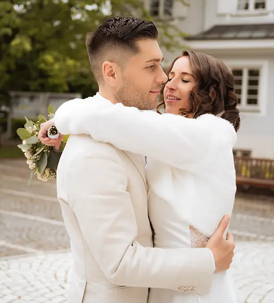 Bridal couple in an urban after wedding shoot Munich Bridal couple in an urban after wedding shoot Munich